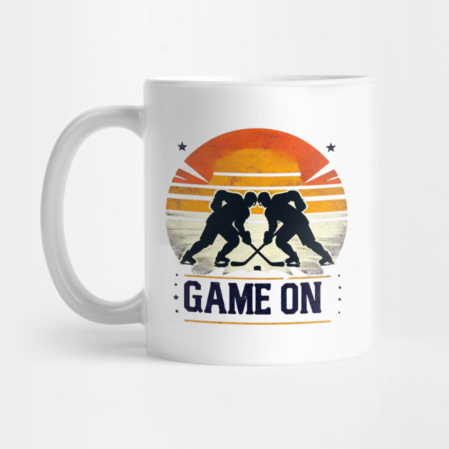 Game On - Vintage Hockey Faceoff Design by Ben's Store 1