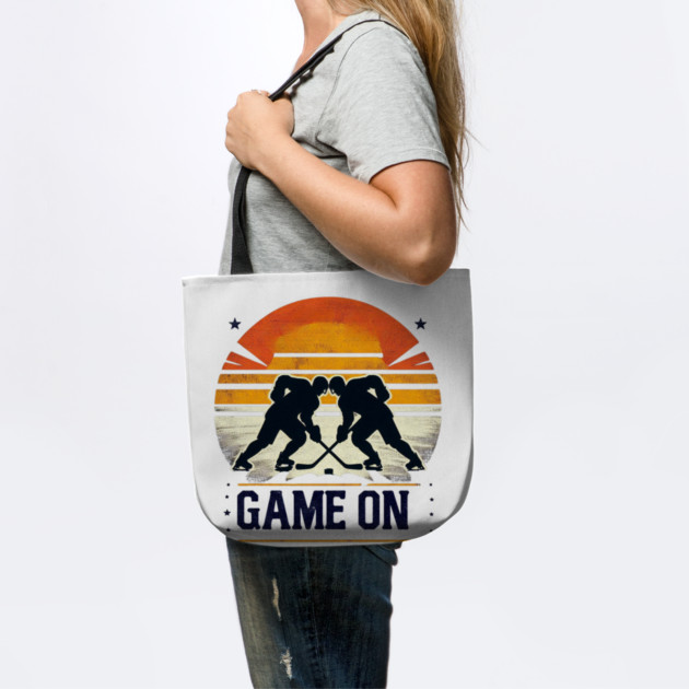 Game On - Vintage Hockey Faceoff Design by Ben's Store 1