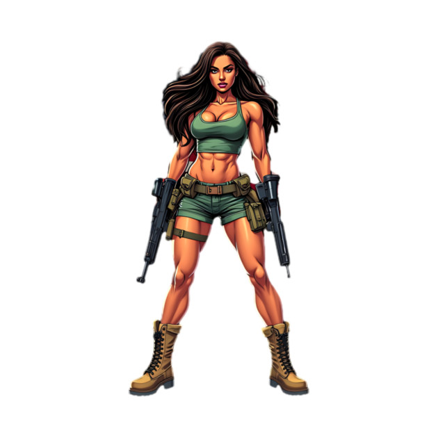 Machine Gun Girl by animegirlnft