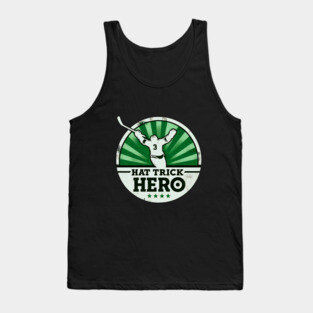 Hat Trick Hero – Vintage Hockey Design Tank Top