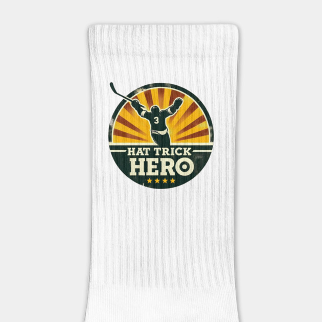 Hat Trick Hero – Vintage Hockey Design by Ben's Store 1