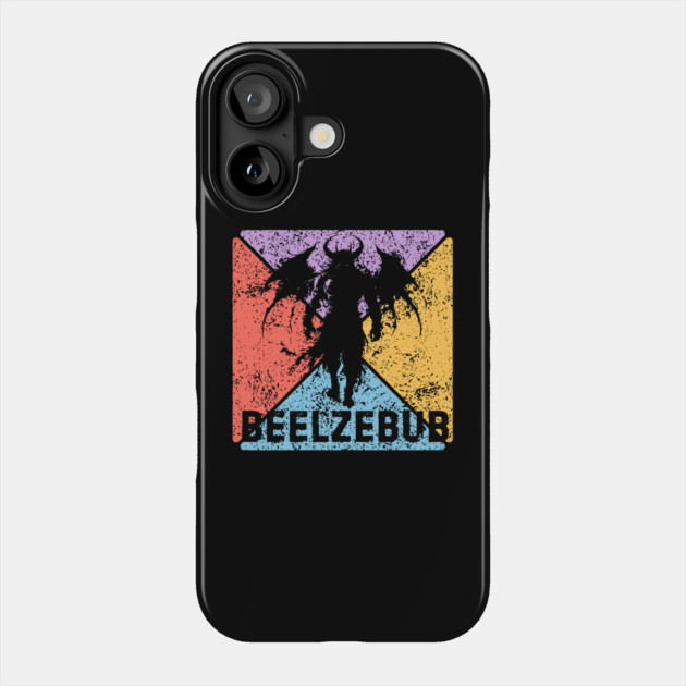 Beelzebub Demon Retro Art – Occult Grunge Aesthetic Phone Case by TuncGK