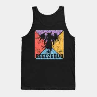 Beelzebub Demon Retro Art – Occult Grunge Aesthetic Tank Top