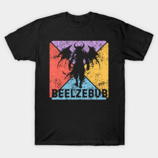 Beelzebub Demon Retro Art – Occult Grunge Aesthetic T-Shirt