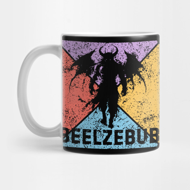 Beelzebub Demon Retro Art – Occult Grunge Aesthetic by TuncGK