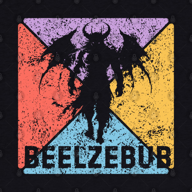 Beelzebub Demon Retro Art – Occult Grunge Aesthetic by TuncGK
