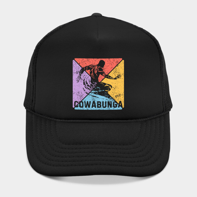 Cowabunga Surfing Vintage Pop Art – 80s Beach Vibes by TuncGK