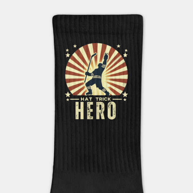 Hat Trick Hero – Vintage Hockey Design by Ben's Store 1