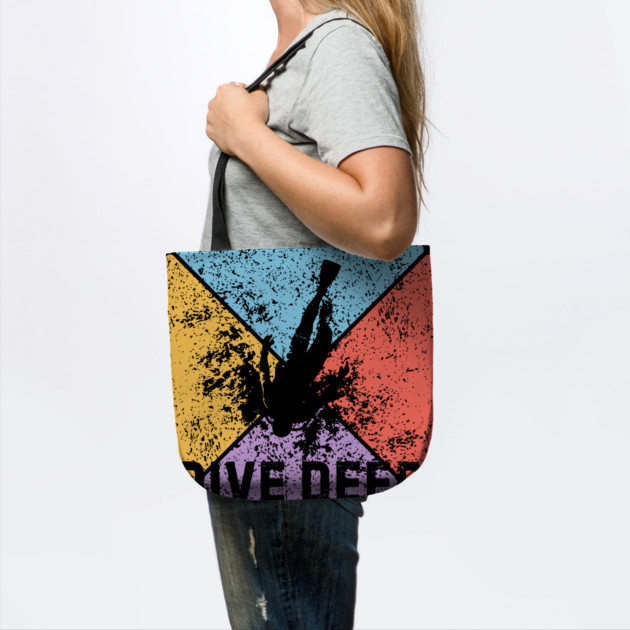 Dive Deep Retro Scuba Pop Art – Grunge Ocean Aesthetic by TuncGK