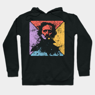 Edgar Allan Poe Retro Pop Art – Gothic Literature Aesthetic Hoodie