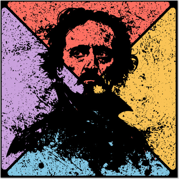 Edgar Allan Poe Retro Pop Art – Gothic Literature Aesthetic Wall Art by TuncGK
