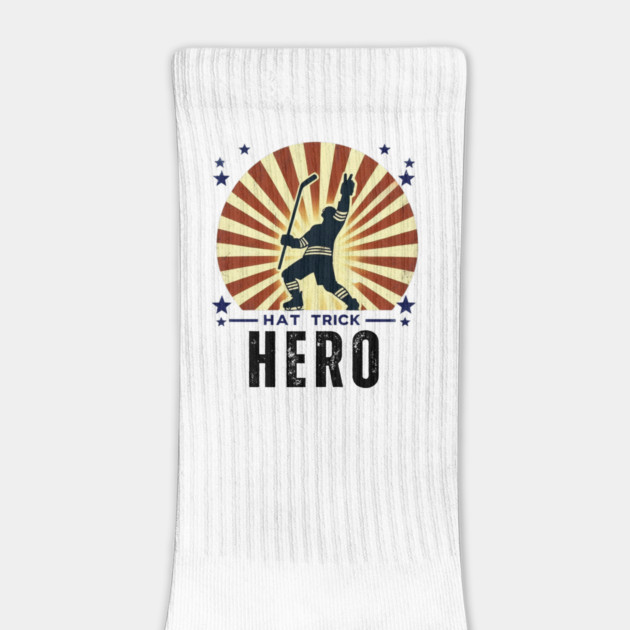 Hat Trick Hero – Vintage Hockey Design by Ben's Store 1
