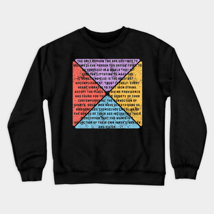 Ralph Waldo Emerson Quote – Retro Inspirational Pop Art Crewneck Sweatshirt
