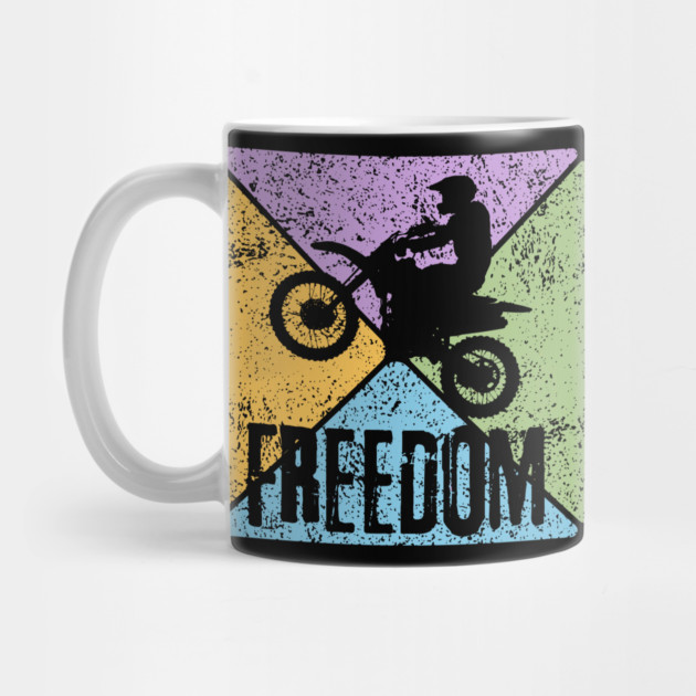 Freedom Motorcycle Rider – Vintage Biker Pop Art by TuncGK