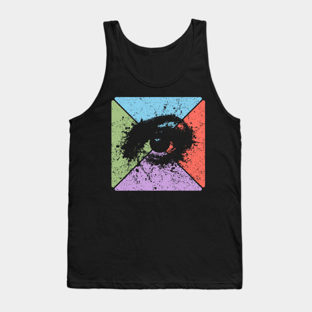 Gaze Vintage Eye Art – Mystical Pop Art Design Tank Top by TuncGK
