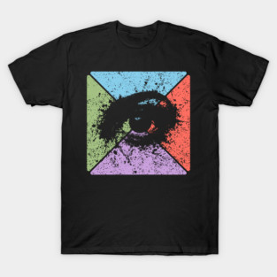 Gaze Vintage Eye Art – Mystical Pop Art Design T-Shirt
