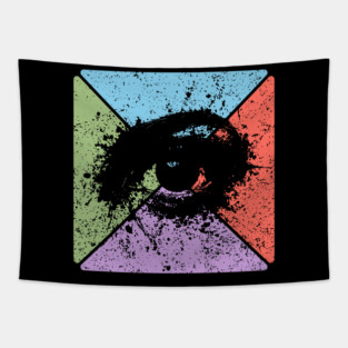 Gaze Vintage Eye Art – Mystical Pop Art Design Tapestry