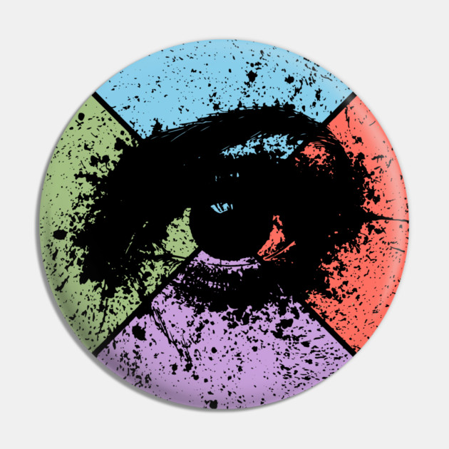 Gaze Vintage Eye Art – Mystical Pop Art Design Pin by TuncGK