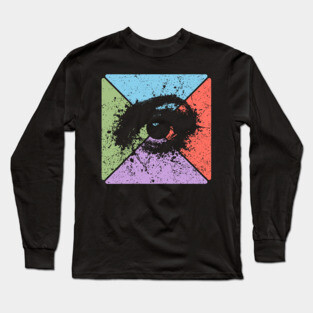 Gaze Vintage Eye Art – Mystical Pop Art Design Long Sleeve T-Shirt