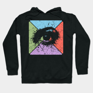 Gaze Vintage Eye Art – Mystical Pop Art Design Hoodie