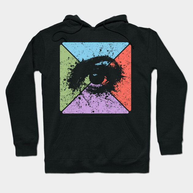 Gaze Vintage Eye Art – Mystical Pop Art Design Hoodie by TuncGK