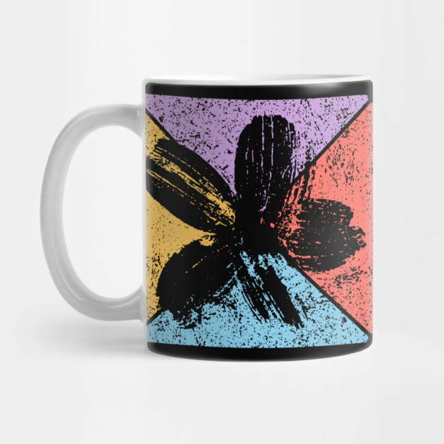 Grunge Flower Vintage Pop Art – Distressed Floral Aesthetic by TuncGK