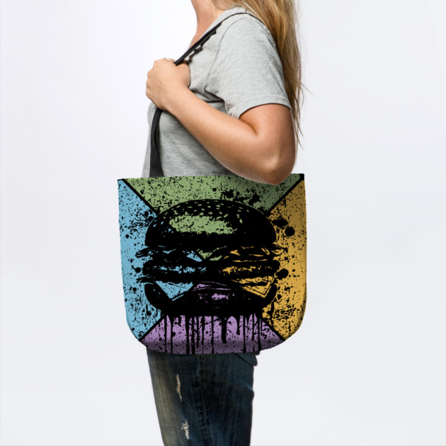 Dripping Hamburger Retro Pop Art – Grunge Fast Food Aesthetic by TuncGK