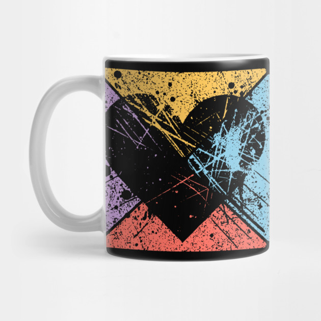 Distressed Heart Retro Pop Art – Vintage Love & Heartbreak by TuncGK