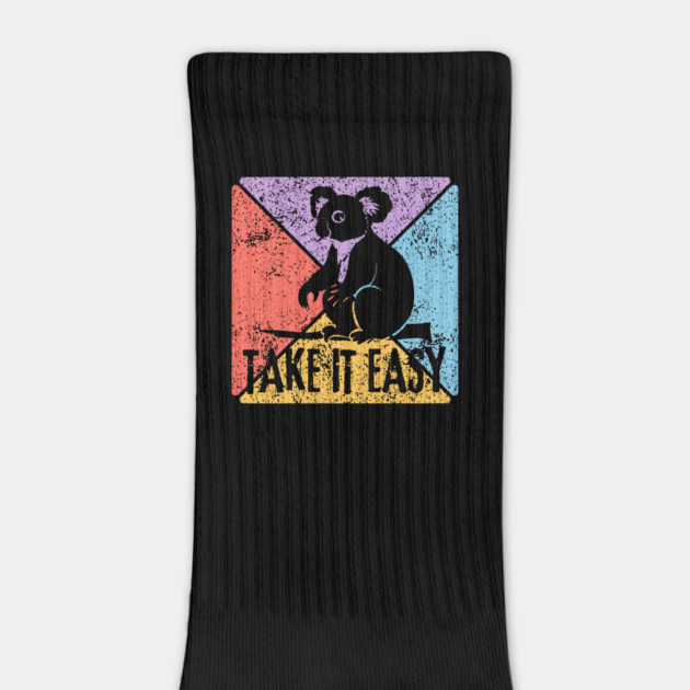 Take It Easy Koala Retro Pop Art – Chill Vibes Aesthetic by TuncGK