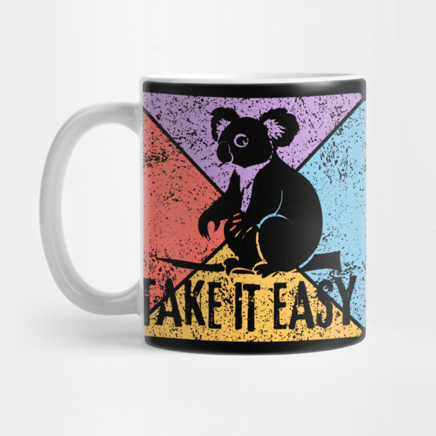Take It Easy Koala Retro Pop Art – Chill Vibes Aesthetic by TuncGK