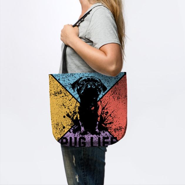 Pug Life Retro Pop Art – Funny Grunge Dog Design by TuncGK