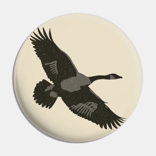 Plucky Honker Goose Pin by DonWillisJrArt