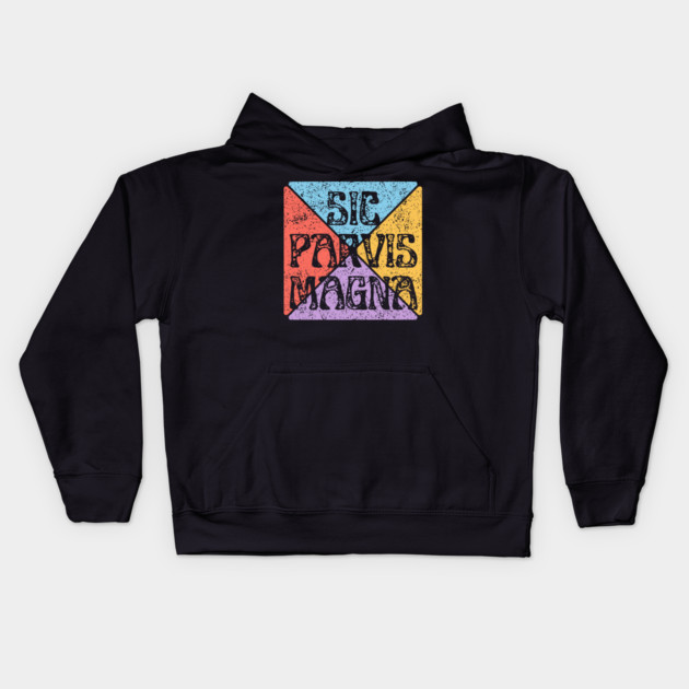 Sic Parvis Magna – Small Starts Lead to Greatness Kids Hoodie by TuncGK