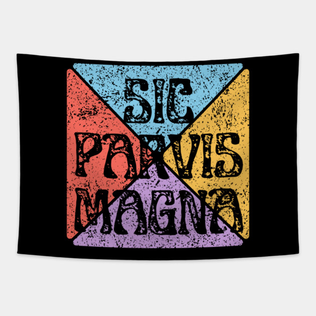 Sic Parvis Magna – Small Starts Lead to Greatness Tapestry by TuncGK