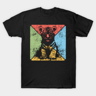 Tiger Cub Retro Pop Art – Wild and Free Animal Aesthetic T-Shirt
