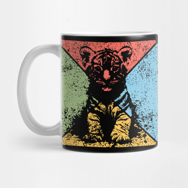 Tiger Cub Retro Pop Art – Wild and Free Animal Aesthetic by TuncGK