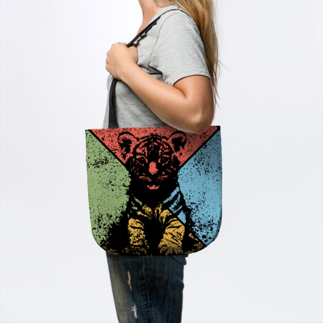 Tiger Cub Retro Pop Art – Wild and Free Animal Aesthetic by TuncGK