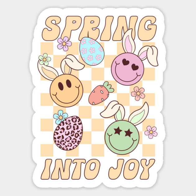 Spring Into Joy Cute Easter Design for Kids Magnet by TurnEffect