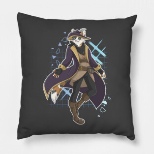 Captain Calico Jack - Pirate Tabaxi Pillow