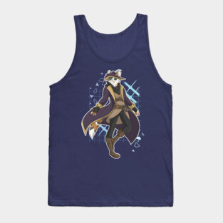 Captain Calico Jack - Pirate Tabaxi Tank Top