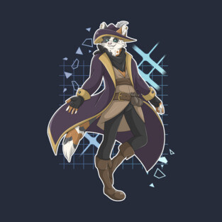 Captain Calico Jack - Pirate Tabaxi T-Shirt