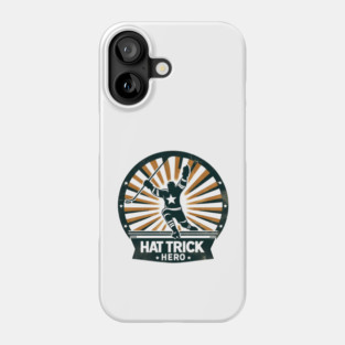Hat Trick Hero – Vintage Hockey Design Phone Case