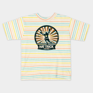 Hat Trick Hero – Vintage Hockey Design Kids T-Shirt