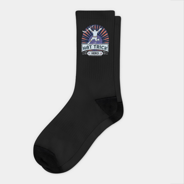 Hat Trick Hero – Vintage Hockey Design Socks by Ben's Store 1
