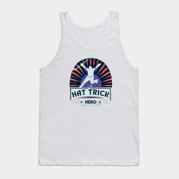 Hat Trick Hero – Vintage Hockey Design Tank Top by Ben's Store 1