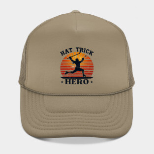 Hat Trick Hero – Vintage Hockey Design Hat
