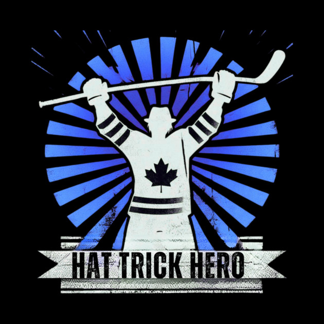 Hat Trick Hero – Vintage Hockey Design by Ben's Store 1