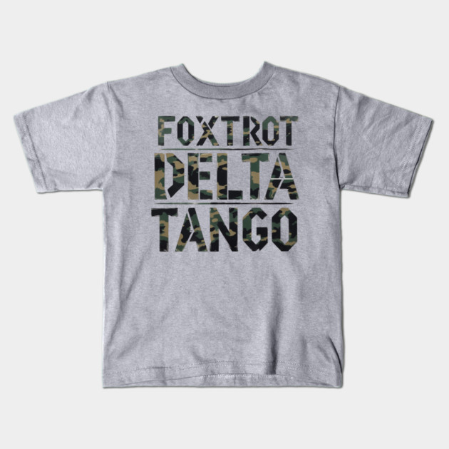 Foxtrot-Delta-Tango Kids T-Shirt by Creatifly Graphic Tees