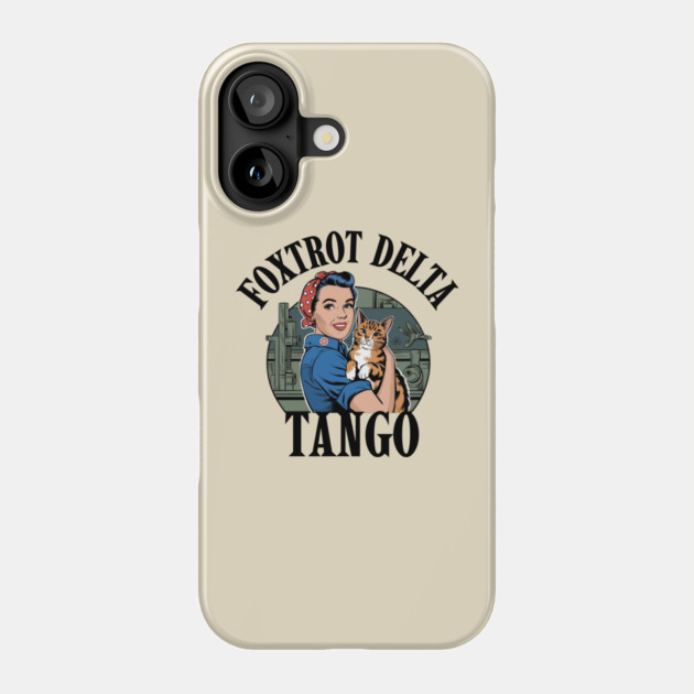Foxtrot-Delta-Tango Phone Case by Creatifly Graphic Tees