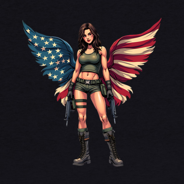 American Flag Angel by animegirlnft